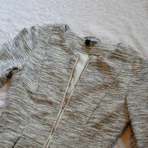 Gray and White Long Sleeeve Shirt